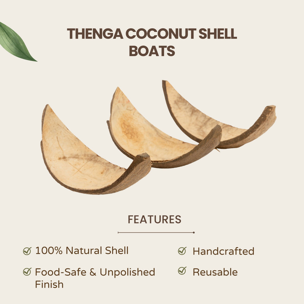 Thenga Coconut Shell Boats | Grocsy