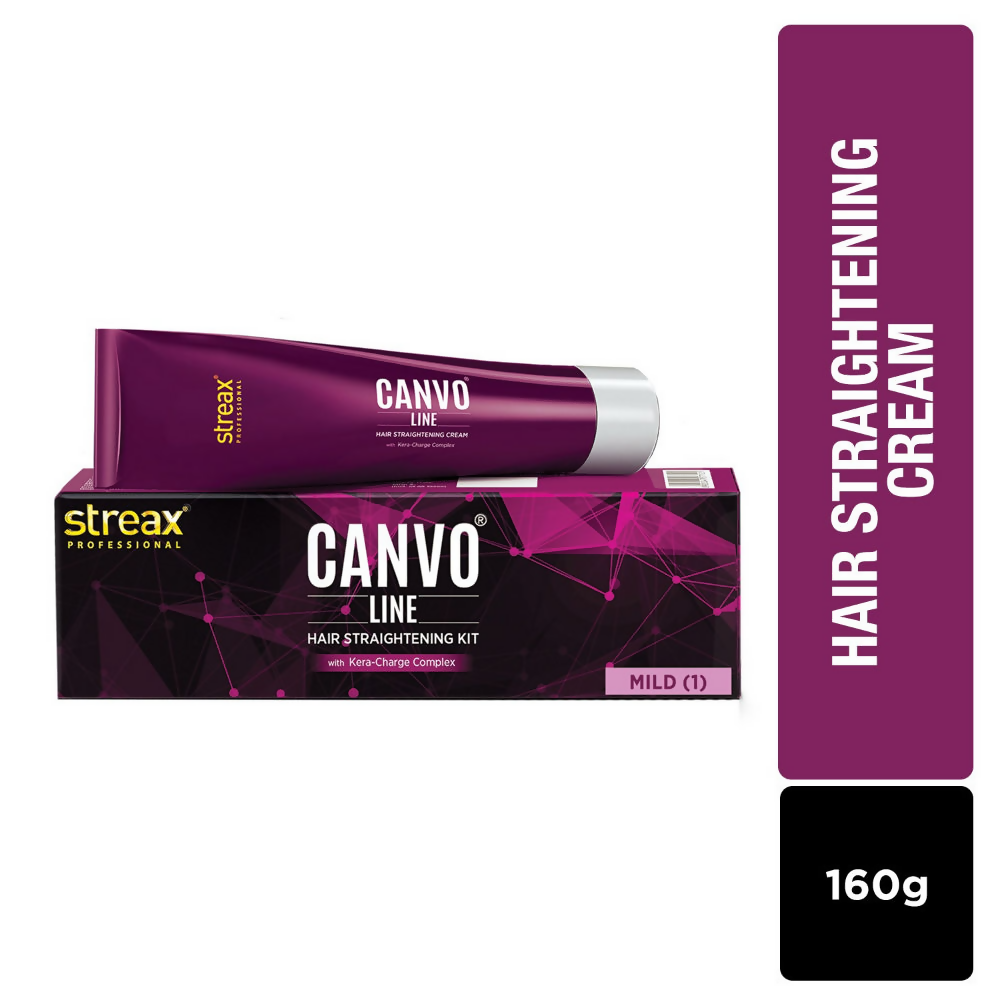 Streax Professional Canvoline hair straightening cream | Grocsy