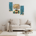 Tehzeeb Creations Set Of 3 Digital Wall Painting | Grocsy