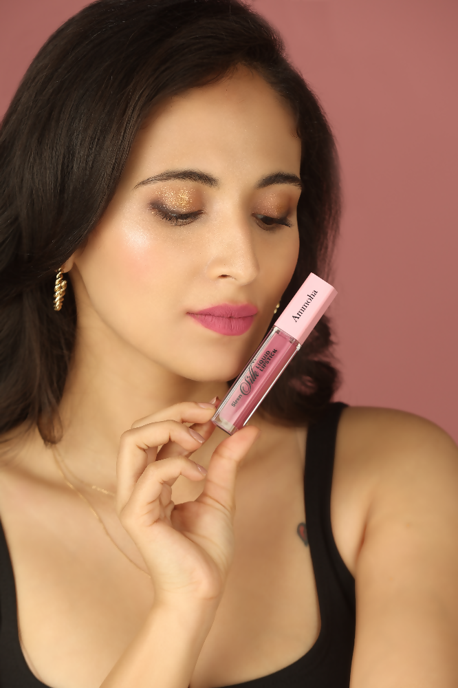 Ammoha Cosmetics Long-Lasting, Matte-Finished Lotus Touch Color Liquid Lipstick | Grocsy