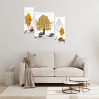 Tehzeeb Creations Set Of 3 Digital Wall Painting | Grocsy
