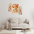 Tehzeeb Creations Set Of 3 Digital Wall Painting | Grocsy