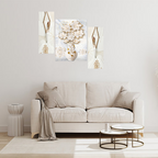 Tehzeeb Creations Set Of 3 Digital Wall Painting | Grocsy