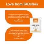 TAC - The Ayurveda Co. Vitamin C Serum Sheet Mask | Natural Skin Brightness | Grocsy