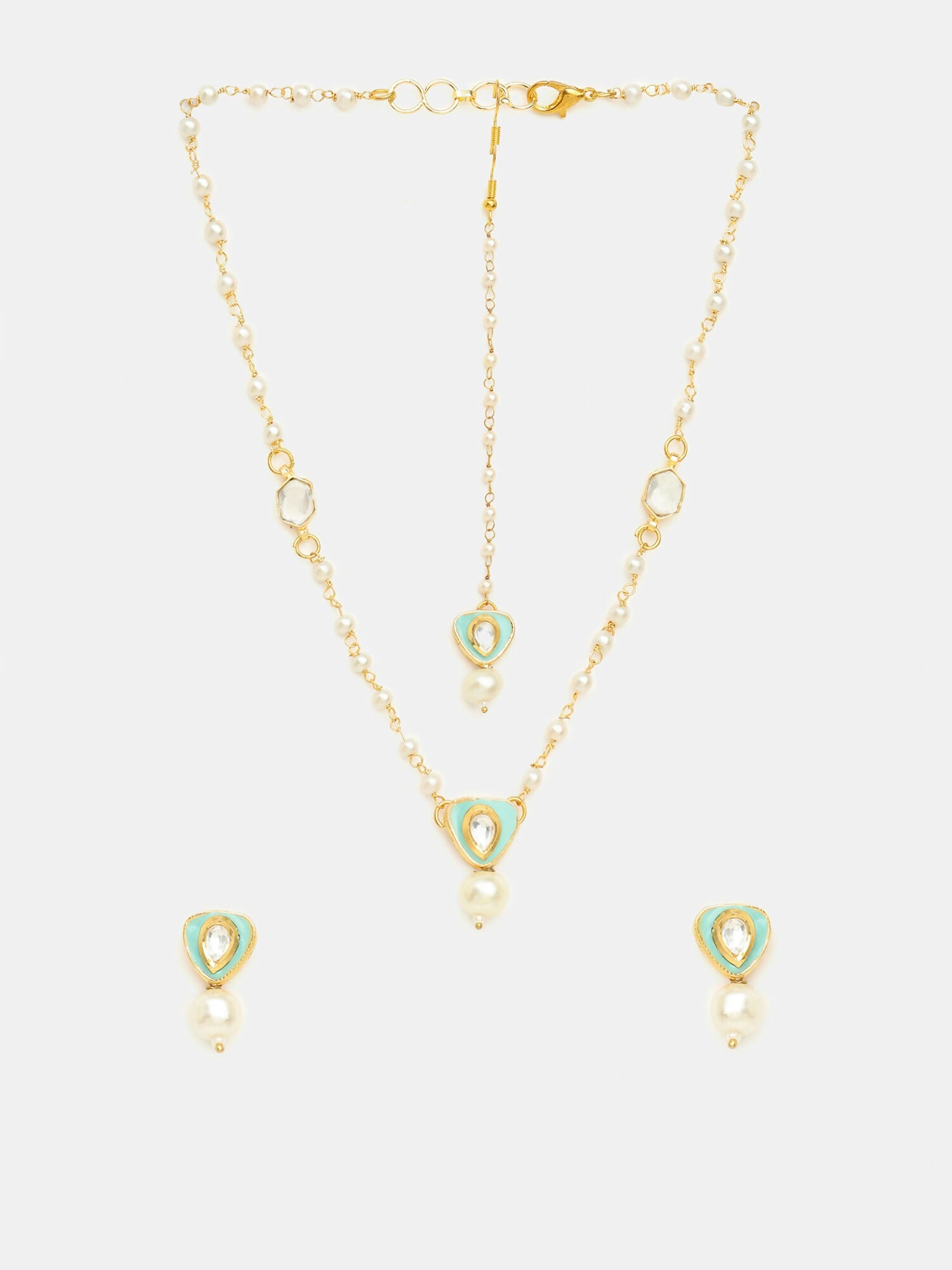 Ruby Raang 3-Piece Pearl Drop Set | Grocsy