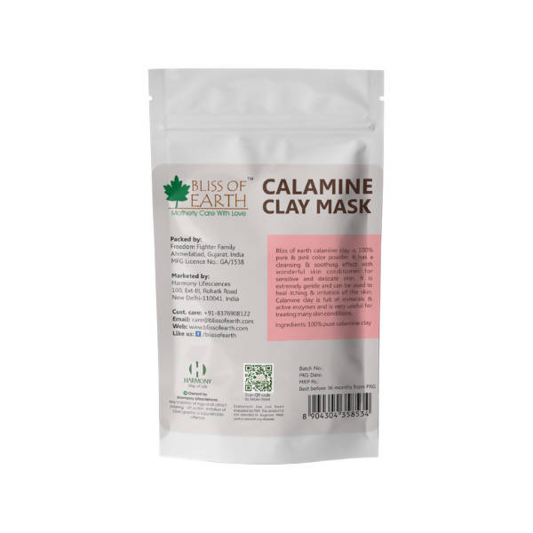 Bliss of Earth Mineral Rich And Natural Calamine Clay Mask | Grocsy