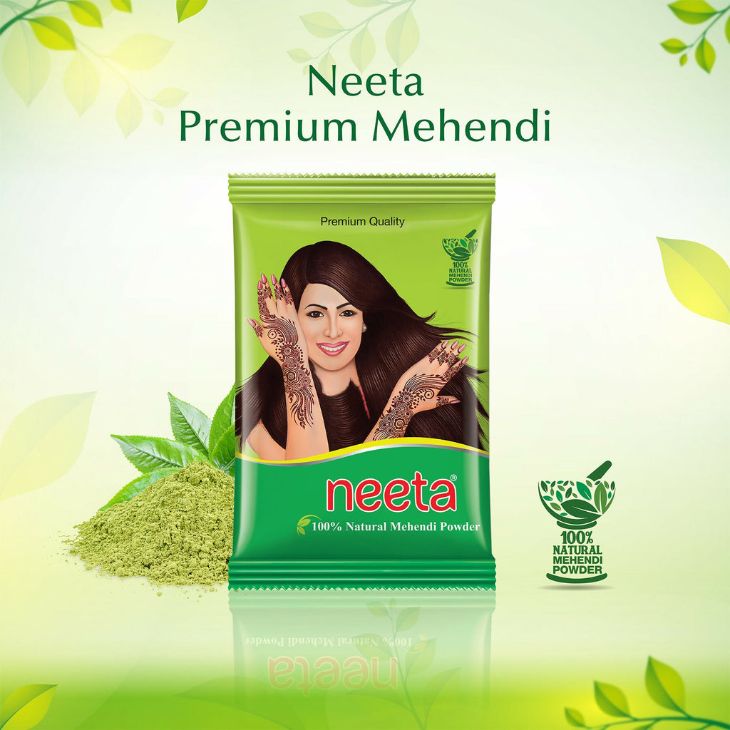 Neeta Henna Powder Enriched With Natural Herbs-Natural Brown | Grocsy