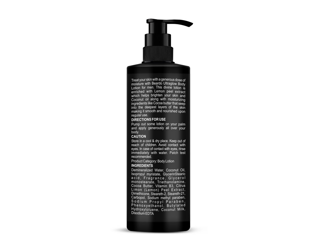 Beardo Ultra Glow Body Lotion For Men | Grocsy