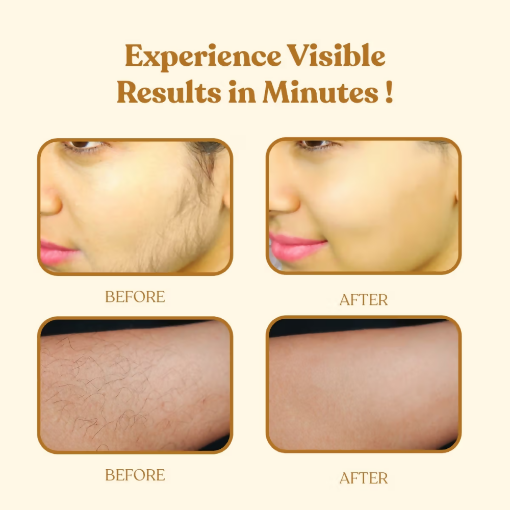 Wipness Natural Chocolate Facial Hair Removal Powder | Grocsy