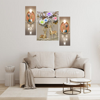 Tehzeeb Creations Set Of 3 Digital Wall Painting | Grocsy