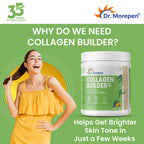 Dr. Morepen Biotin+ Advanced Tablets and Natural Collagen Builder, Orange Berry Flavour Combo | Grocsy
