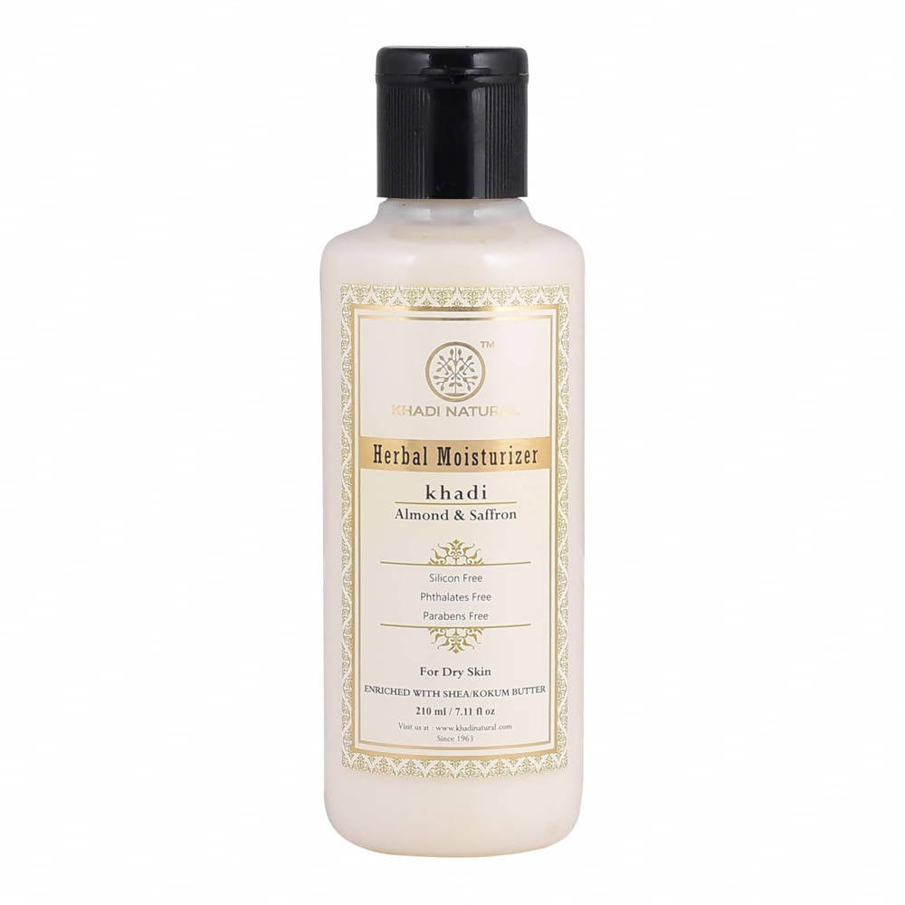 Khadi Natural Almond & Saffron Herbal Moisturizer | Grocsy