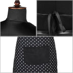 Kuber Industries Kitchen Apron Restaurant & Chef For Women & Men-Black | Grocsy