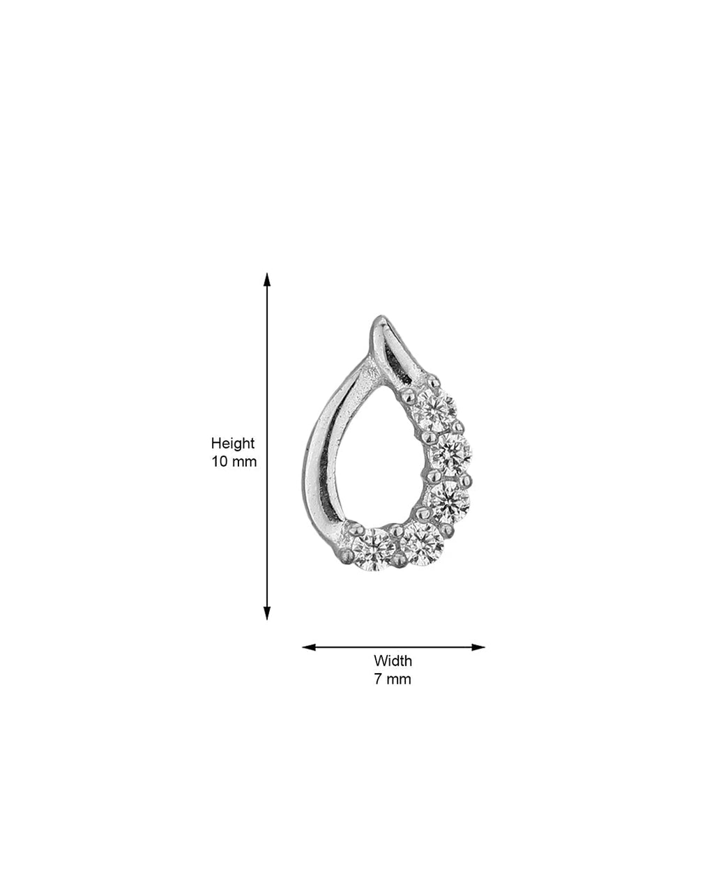 Silver Toned With Pearl & Cz Studded Studs Earring - Wahe Jewels - Swadesiicart