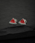Premium Jewellery - Gold & Silver Toned Cz Studded Gold-Polished Floral Handcrafted Studs Earrings - Wahe Jewels - Swadesiicart