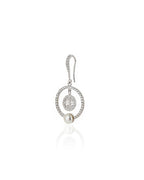 Rose Gold-Polished Cz Drop Earring With Dangling Heart For Women - Wahe Jewels - Swadesiicart