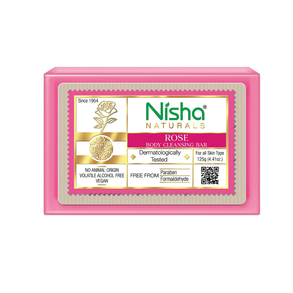 Nisha Rose Body Cleansing Soap Bar | Grocsy