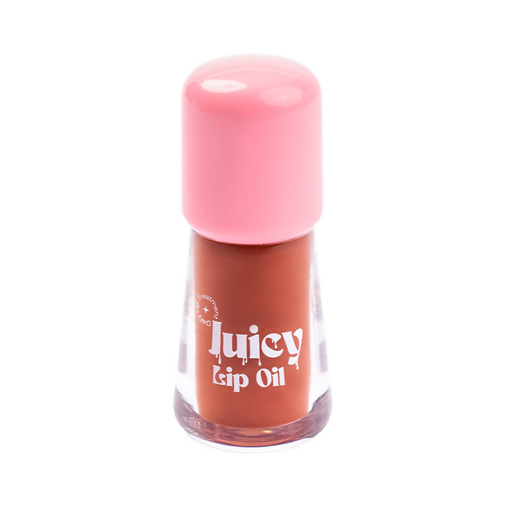 Gush Beauty Balmy Glossy Tinted Lip Oil - Peach Brown | Grocsy