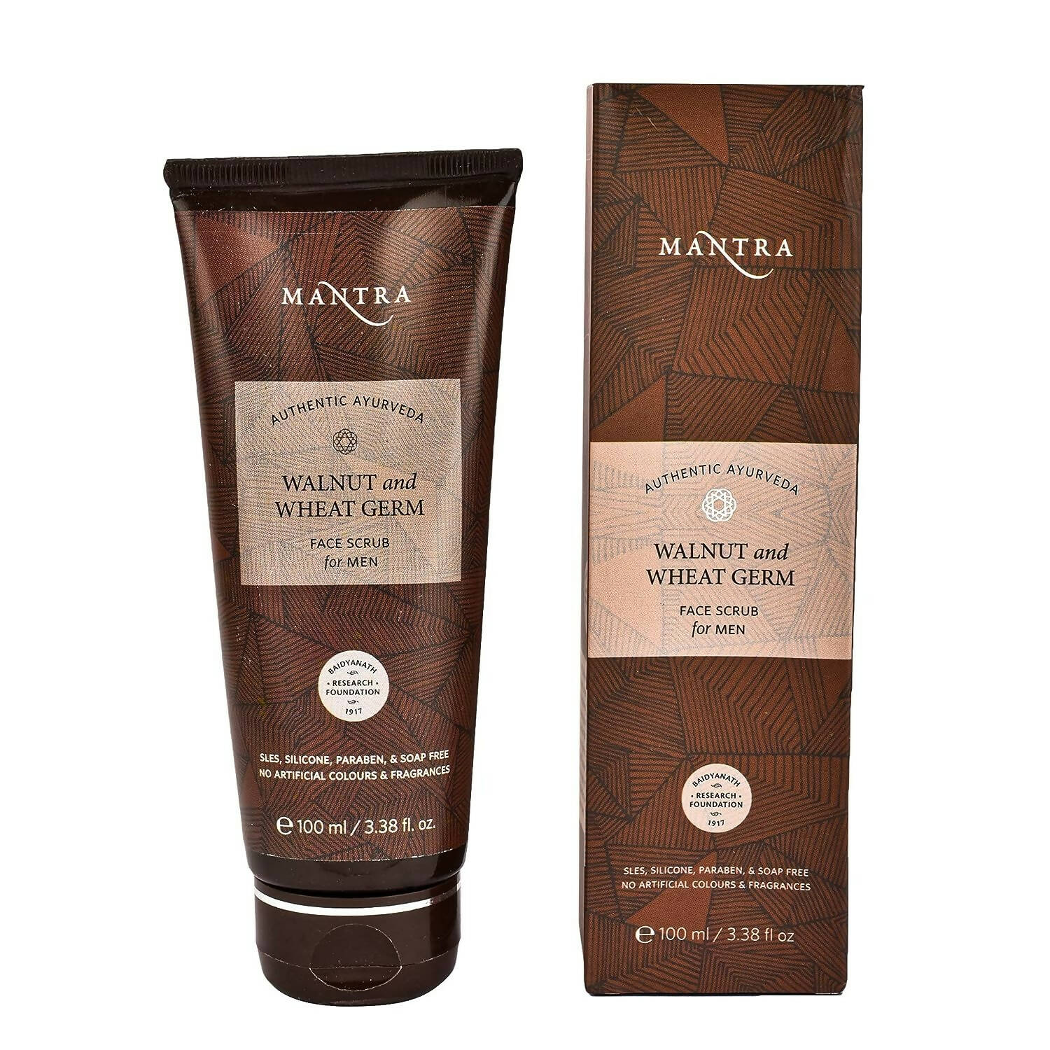 Mantra Herbal Walnut & Wheat Germ Face Scrub For Men | Grocsy