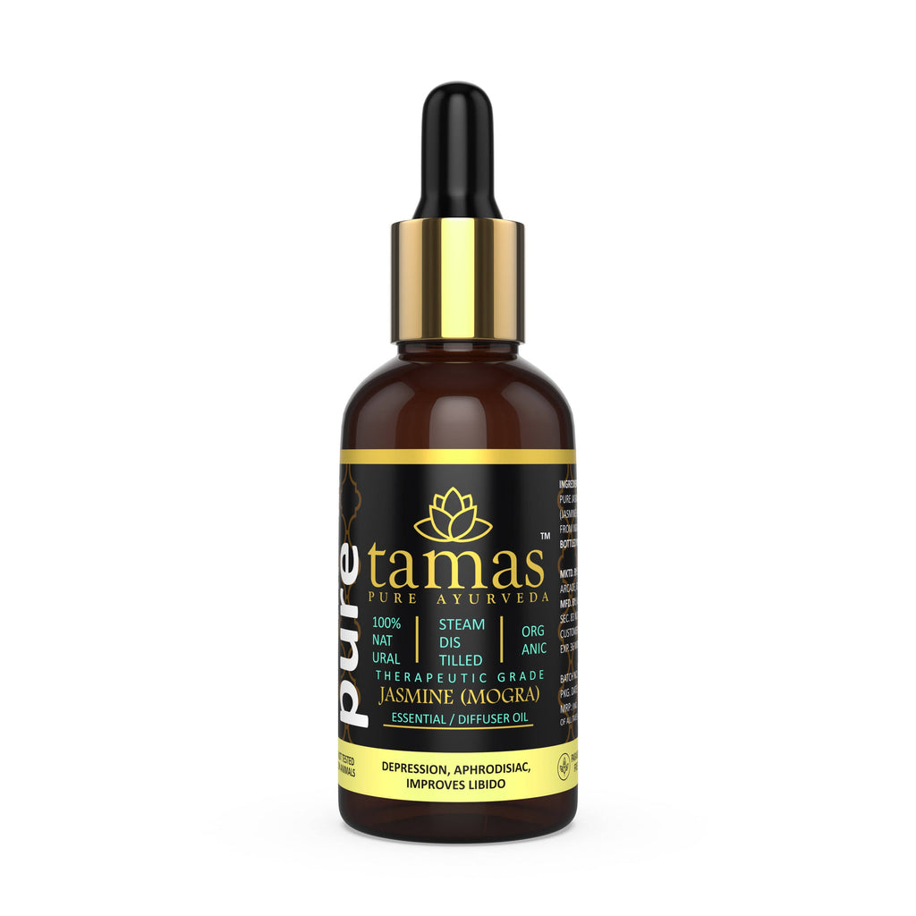 Tamas Pure Ayurveda 100% Organic Jasmine Mogra Essential Oil-USDA Certified Organic | Grocsy