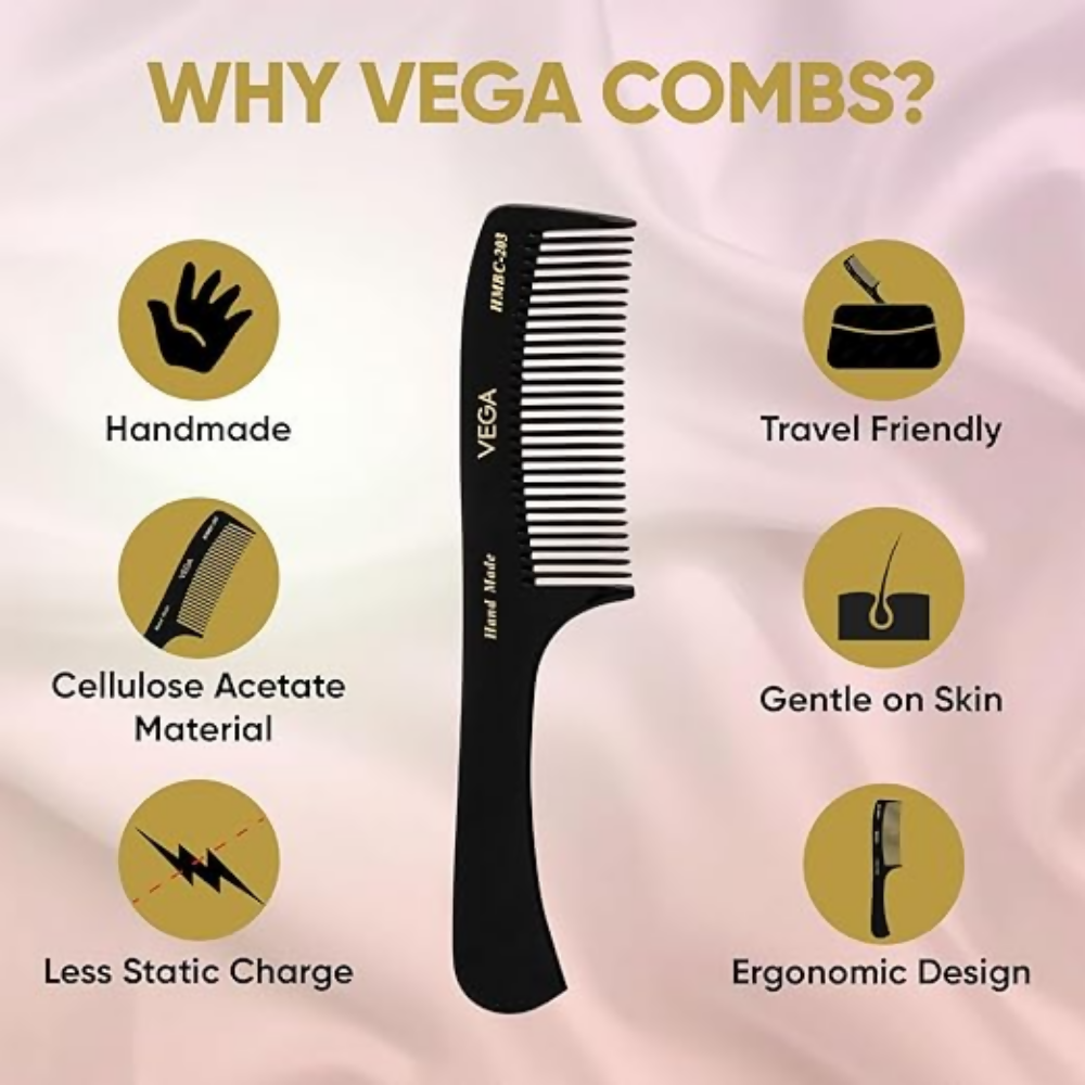 Vega Handcrafted General Grooming Hair Comb | Grocsy