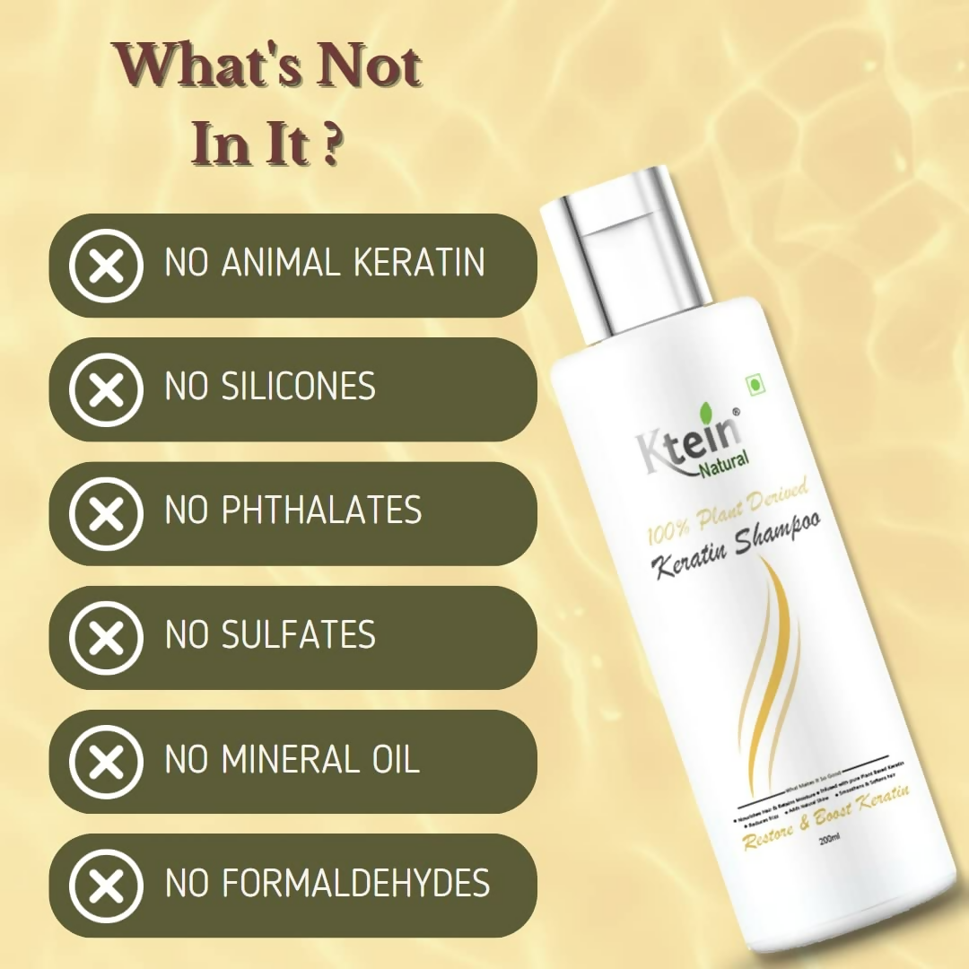 Ktein Natural 100% Plant Derived Keratin Shampoo | Grocsy