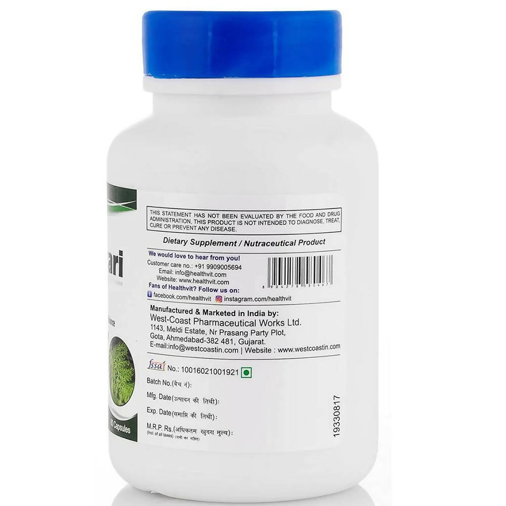 Healthvit Shatavari Capsules | Grocsy