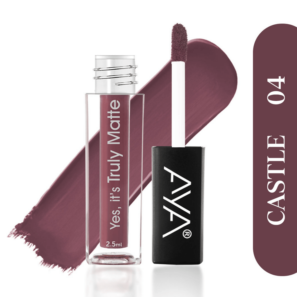 AYA Yes It's Truly Matte Liquid Lipstick - 04 Castle | Grocsy