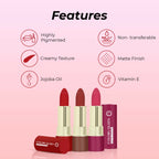 Colors Queen Lippie Stick Matte Lipstick - Hot Red | Grocsy