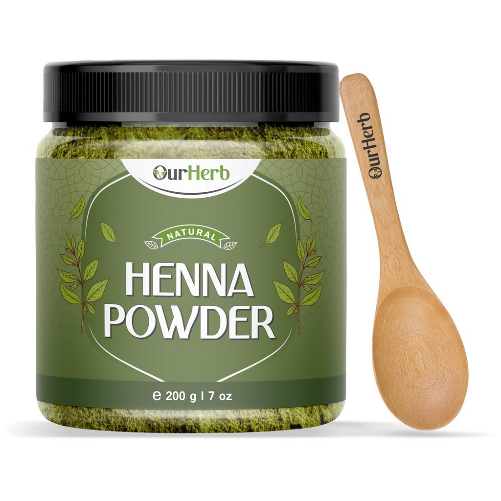 OurHerb Natural Henna Powder Enriched With Precious Herbals For Natural Hair Color | Grocsy