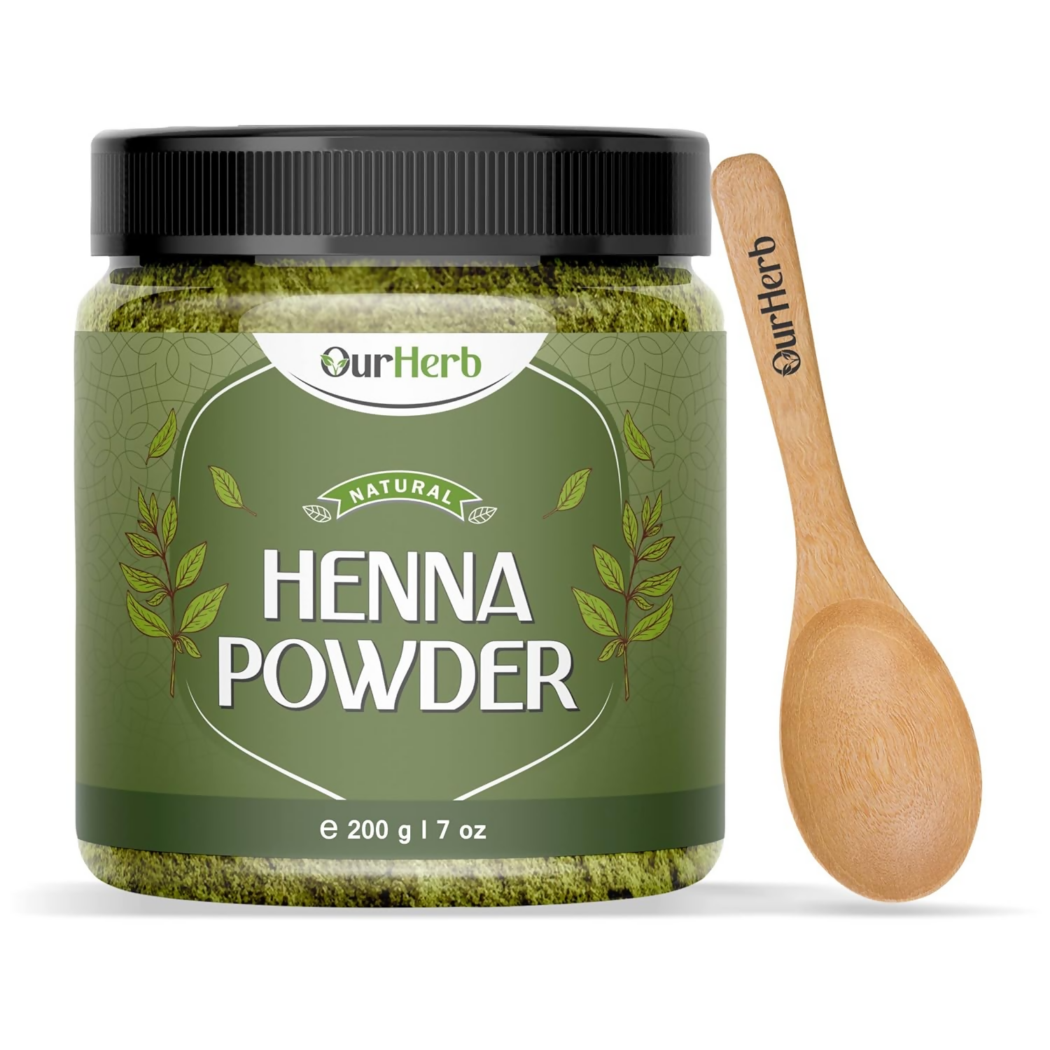 OurHerb Natural Henna Powder Enriched With Precious Herbals For Natural Hair Color | Grocsy