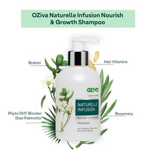 OZiva Naturelle Infusion Nourish & Growth Shampoo | Grocsy