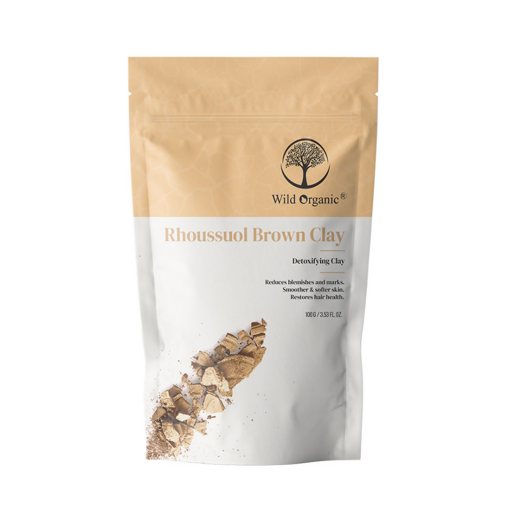 Wild Organic Rhoussuol Brown Detoxifying Clay Powder | Grocsy