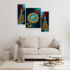 Tehzeeb Creations Set Of 3 Digital Wall Painting | Grocsy