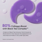 mCaffeine Black Tea Hydrogel Under Eye Patches with Vegan Collagen Peptide - Anti-Ageing | Grocsy