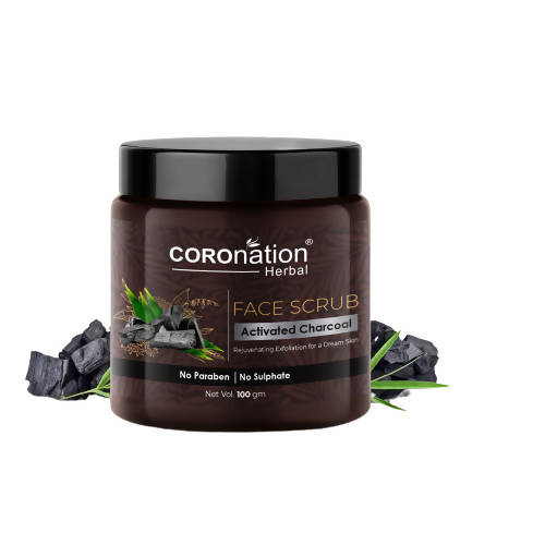 Coronation Herbal Activated Charcoal Face Scrub | Grocsy