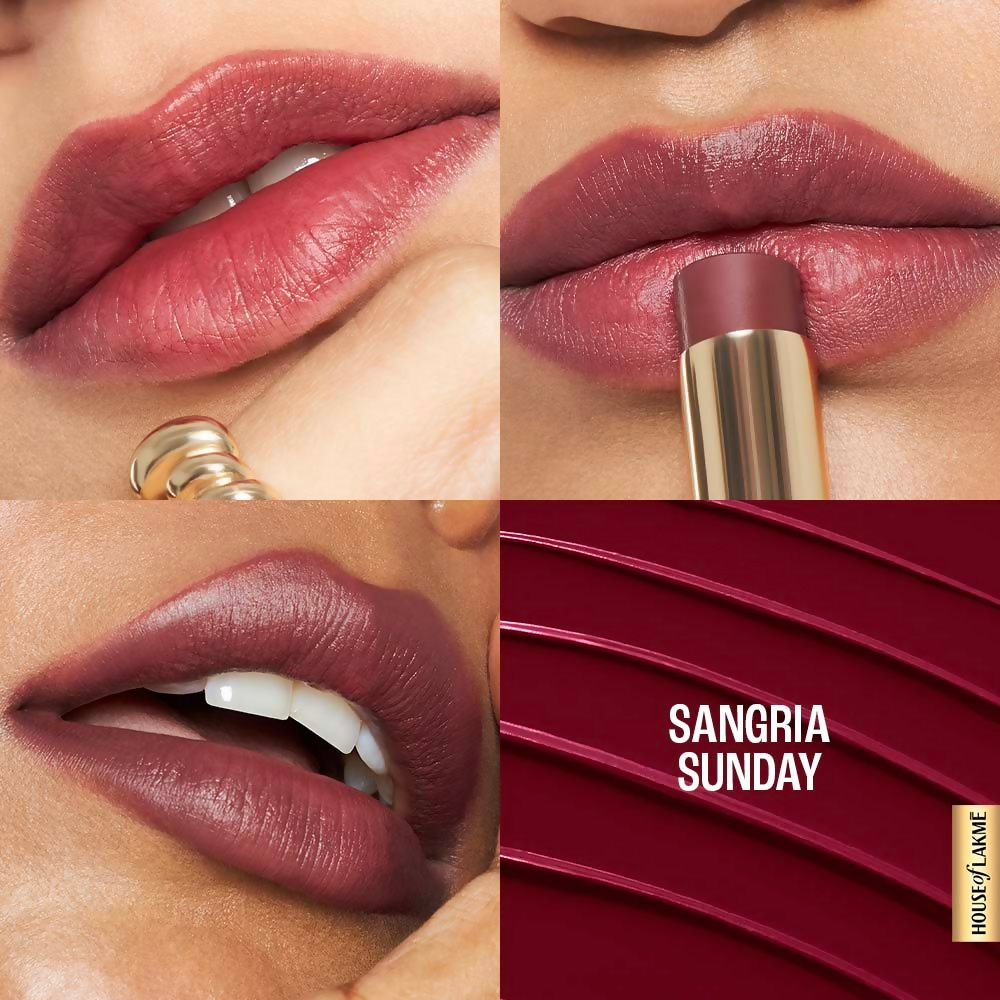 Lakme 9to5 Hya Matte Lipstick - Sangria Sunday | Grocsy
