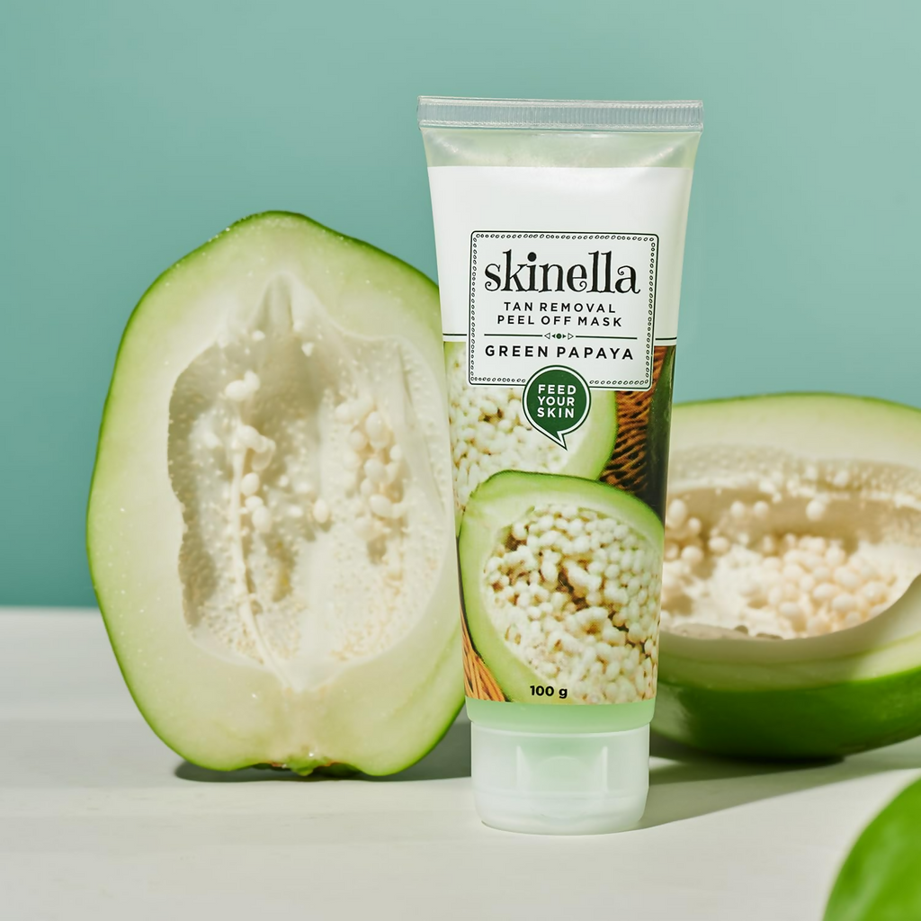 Skinella Tan Removal Peel Of Mask Green Papaya | Grocsy