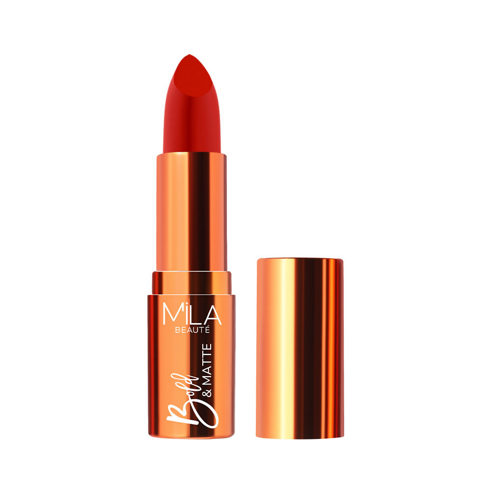 Mila Beaute Bold & Matte Long Lasting Highly Pigmented Lipstick - Red Carpet | Grocsy
