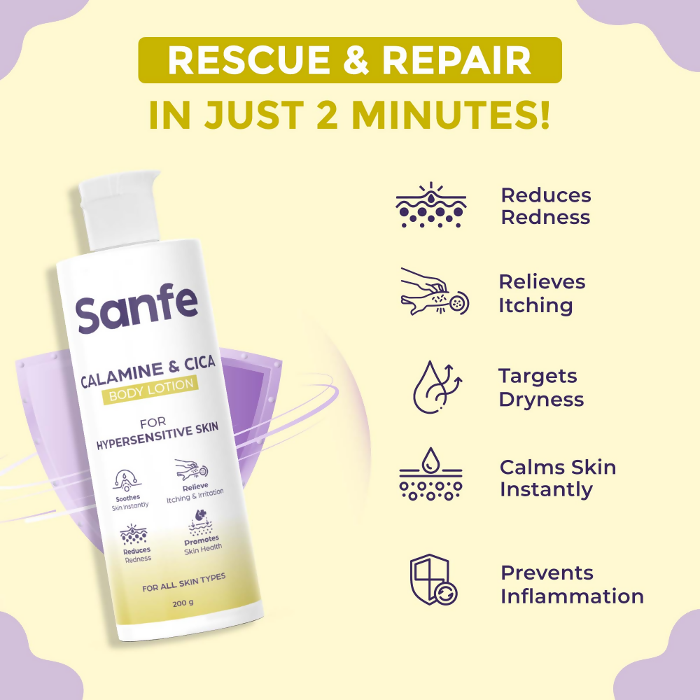 Sanfe Calamine & Cica Body Lotion | Grocsy