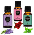 Earth N Pure Essential Oils (Lavender, Peppermint & Rose) Combo | Grocsy