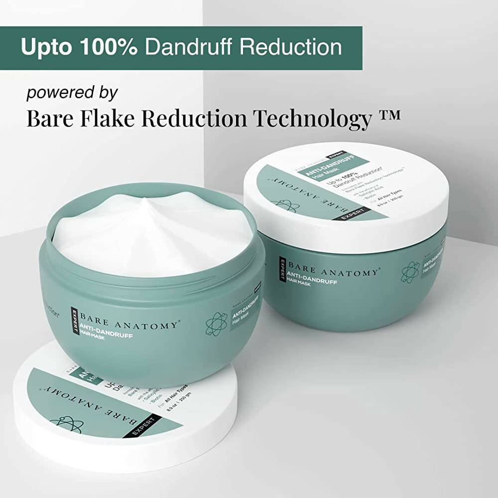Bare Anatomy Expert Anti-Dandruff Hair Mask with Biotin & Solicylic for Hair Smoothing & Conditioning | Grocsy