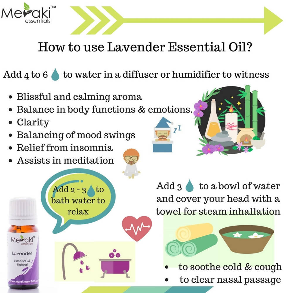 Meraki Essentials Lavender Essential Oil | Grocsy