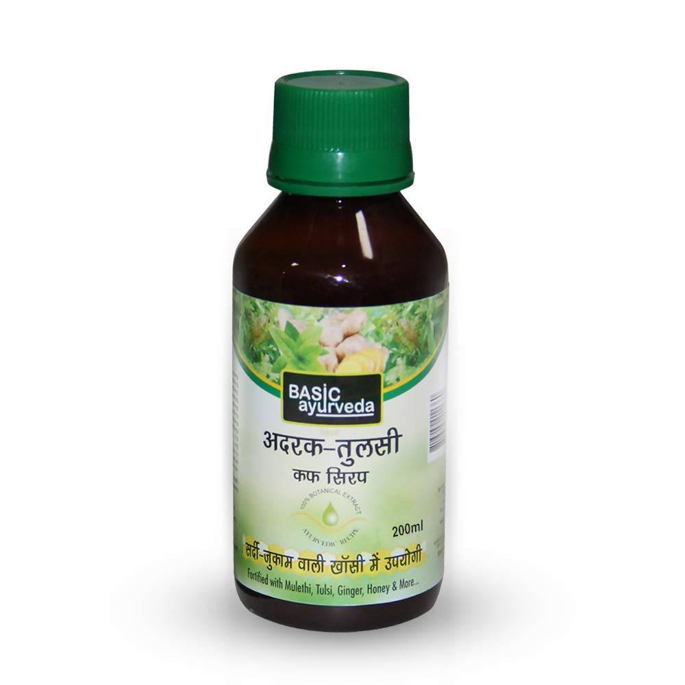 Basic Ayurveda Adrak Tulsi Cough Syrup | Grocsy