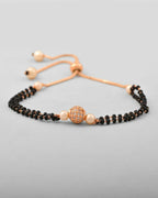 VOJ Gold-Polished AD Stone Studded Mangalsutra Bracalet