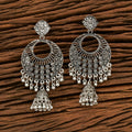 Joban Fashion Women Silver Black Oxidised Earrings | Grocsy