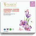 Teabox Kashmiri Kahwa Saffron (Kesar) Green Tea Bags | Grocsy