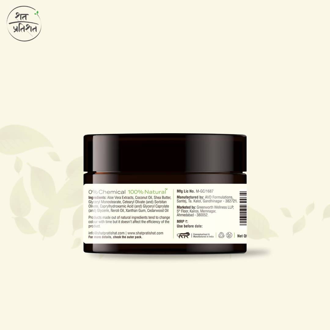 Shat Pratishat Natural Face Cream - Cedarwood Oil | Grocsy