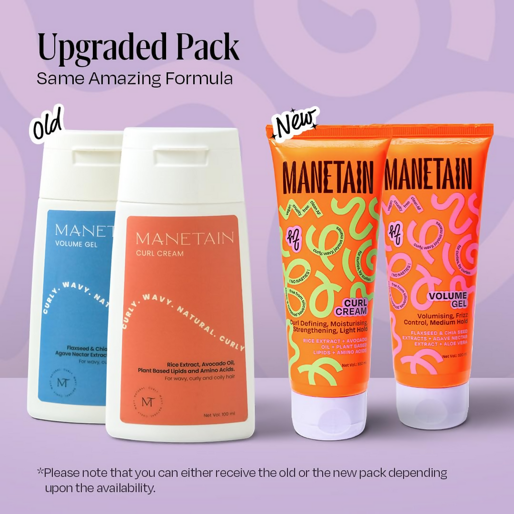 Manetain Volume Gel & Curl Cream Combo | Grocsy