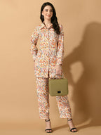 Myshka Women's Multi Printed Shirt With Trousers | Grocsy